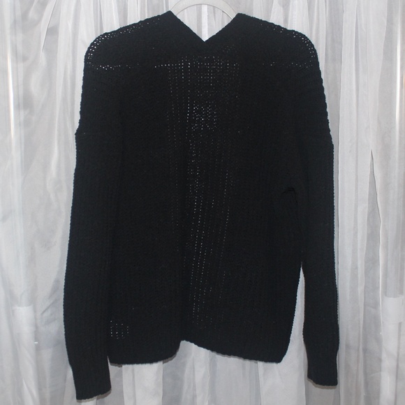 NWT Women's Black American Eagle Comfy,Oversized, Chunky Knit Cardigan in Sz(S) - Picture 2 of 10